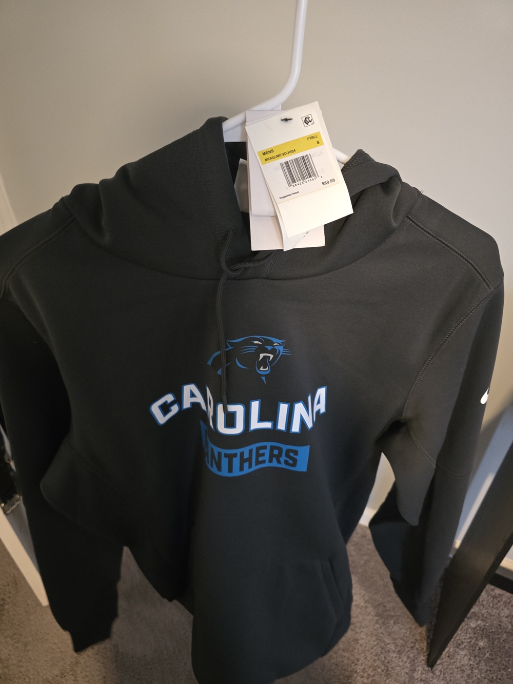 Nike Carolina Panthers Black and Blue Hoodie